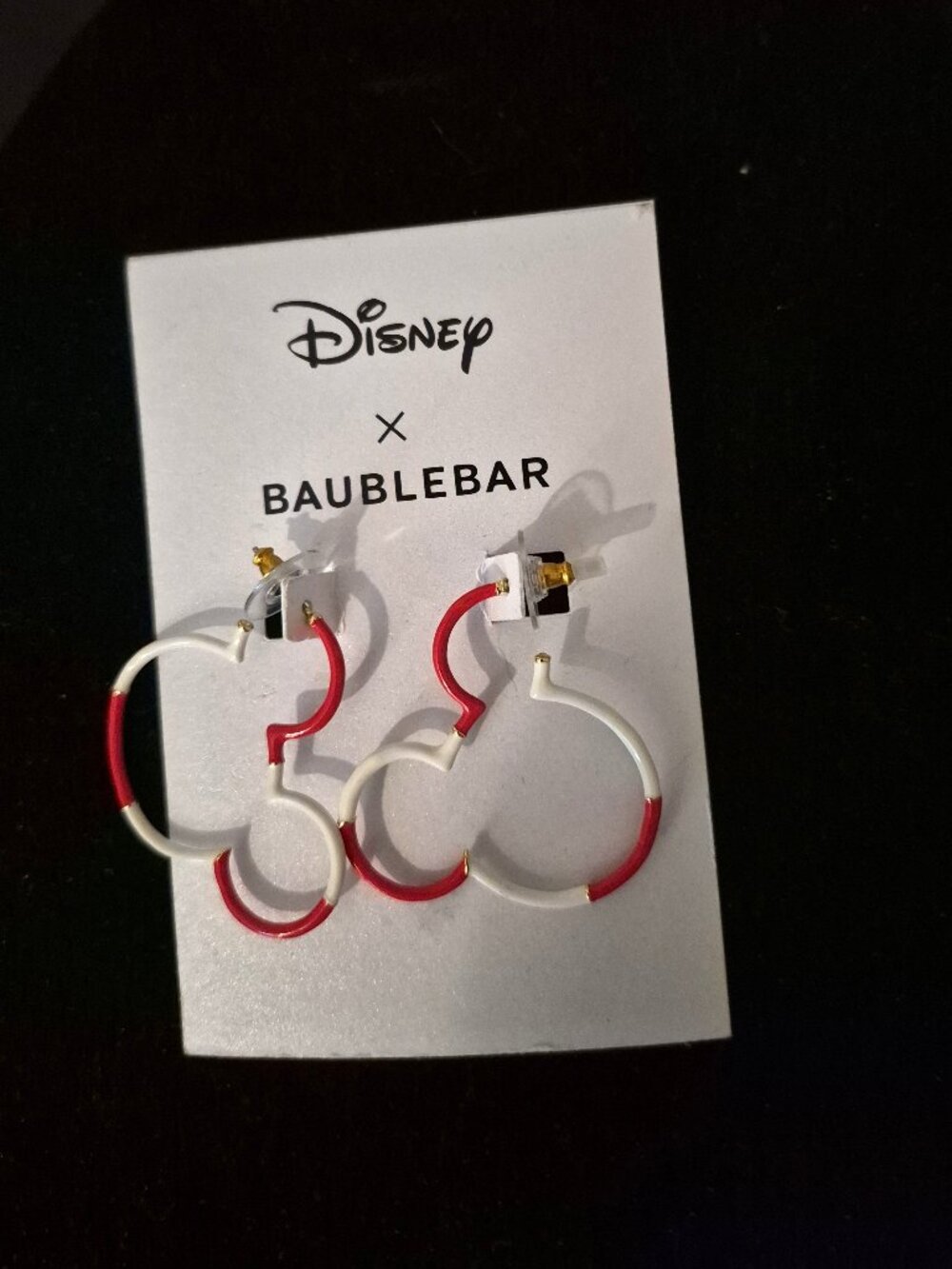 NWT Disney Baublebar Mickey Mouse Pierced Earrings